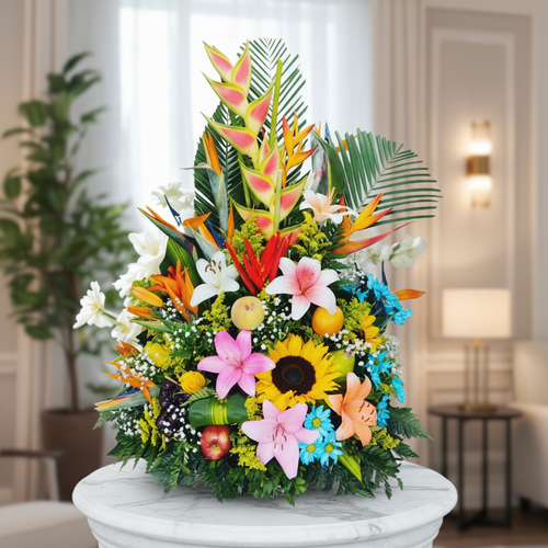 Floral Arrangement with Temptation Fruits